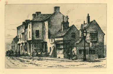 Alte Gebäude in Walsall (genannt Town